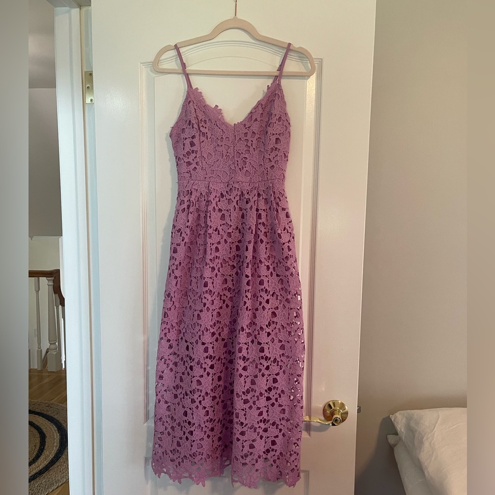 Astr The Label Lace A Line Midi Dress